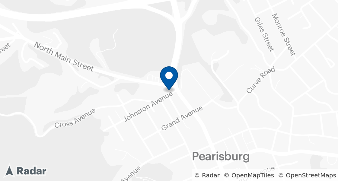 Map of Dairy Queen Location:: 503 N Main St, Pearisburg, VA, 24134-1526